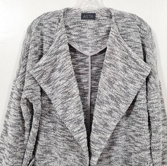 ASTR Draped Front Open Cardigan Sweater Size Small - Picture 4 of 15